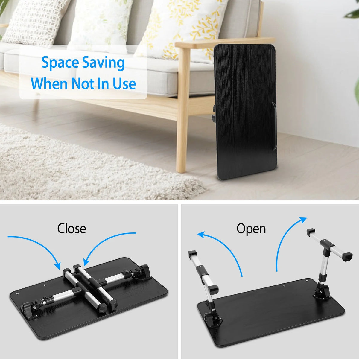 Foldable Laptop Table Stand Height Angle Adjustable Desk Tray L16694