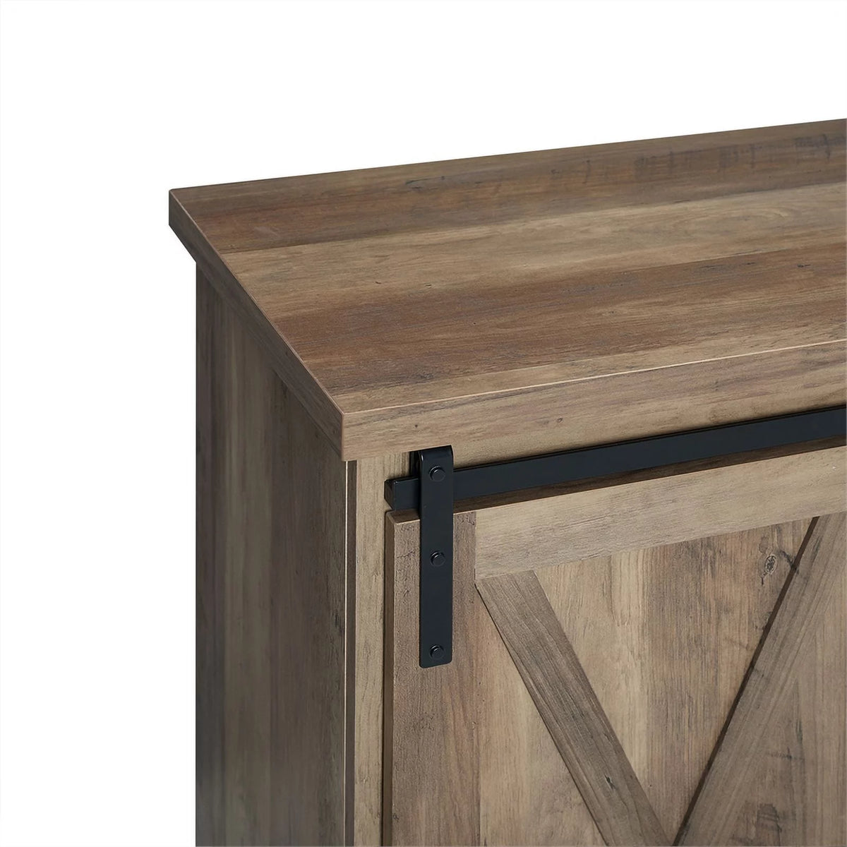 Sliding Barn Door TV Stand and Buffet Cabinet Set M42614