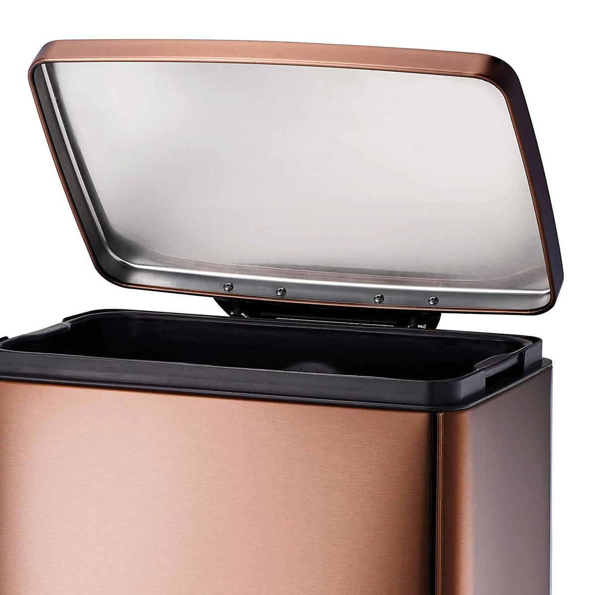 Stainless Steel 13-Gallon Kitchen Trash Can P2475