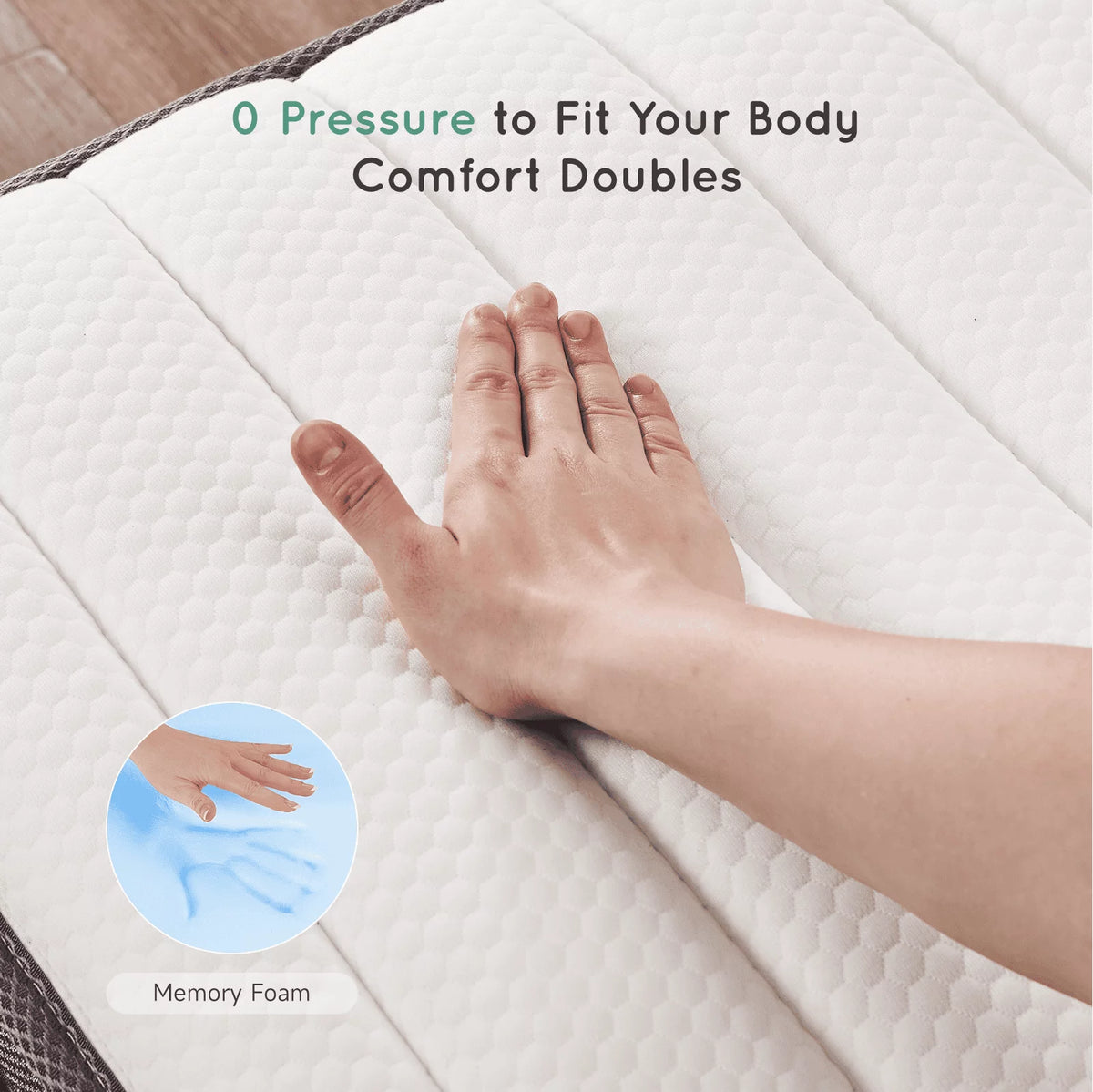 Gel Memory Foam Hybrid Mattress Full Size Y594584