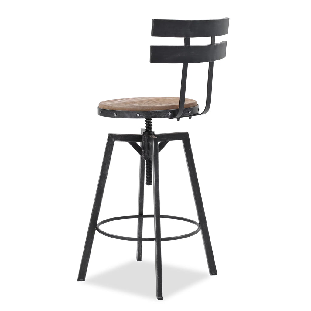 Adjustable Height Swivel Barstools Set of 2 E57848