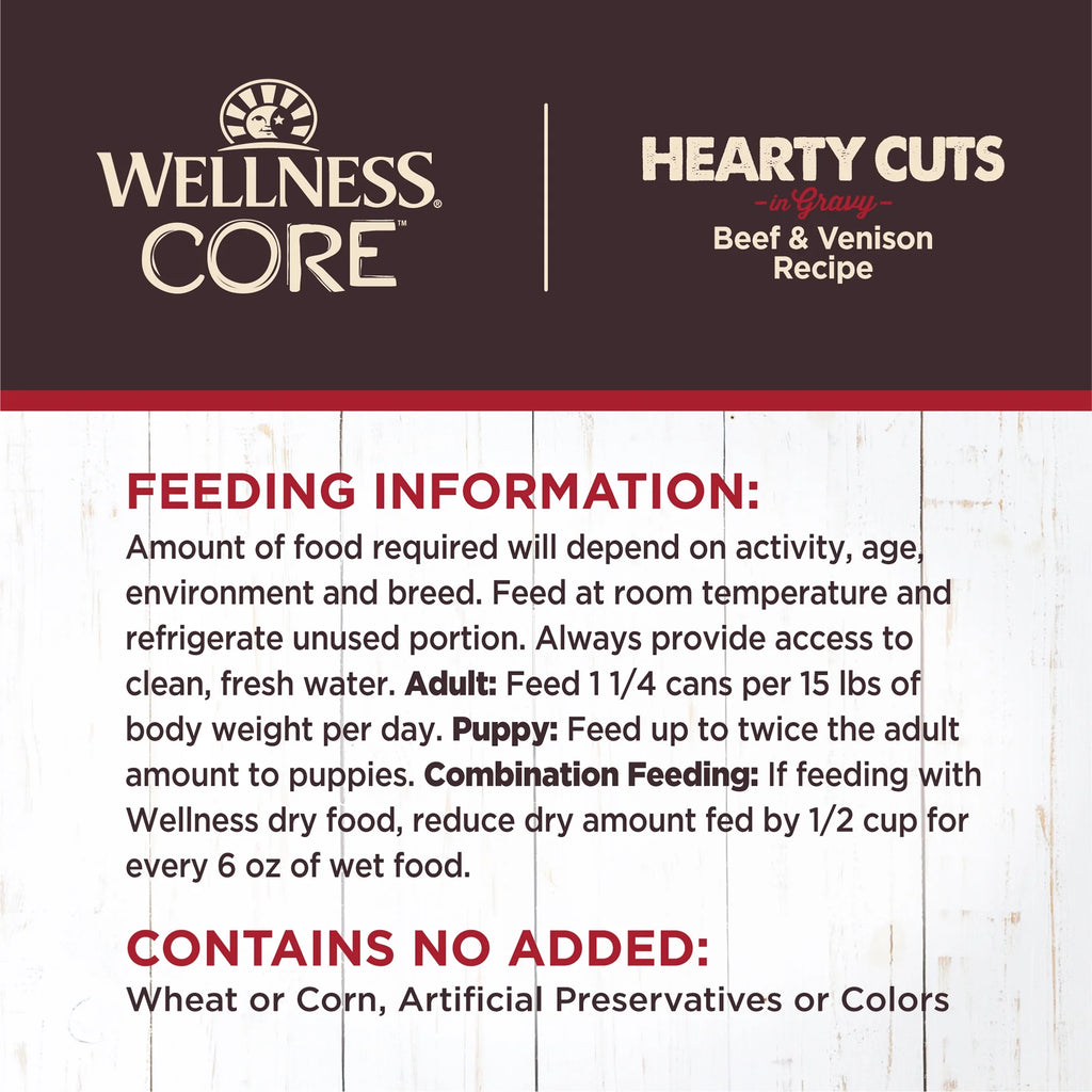 Grain Free Beef & Venison Wet Dog Food 12.5-Ounce Can Pack of 12 M218171
