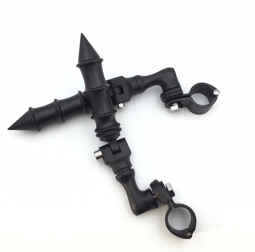 Black Short Angled Peg Mounting Kit with Foot Peg A2402