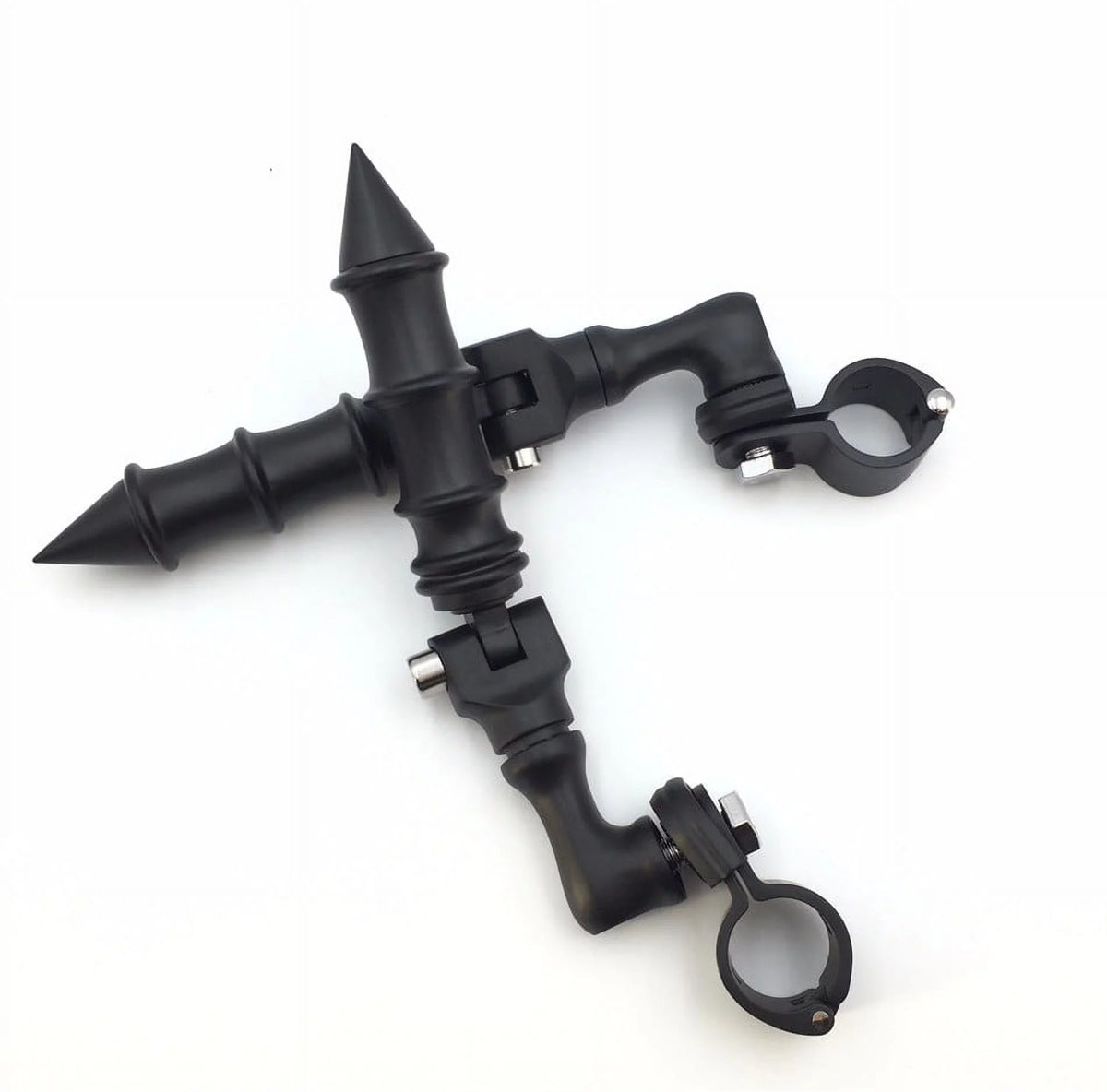 Black Short Angled Peg Mounting Kit with Foot Peg A2402