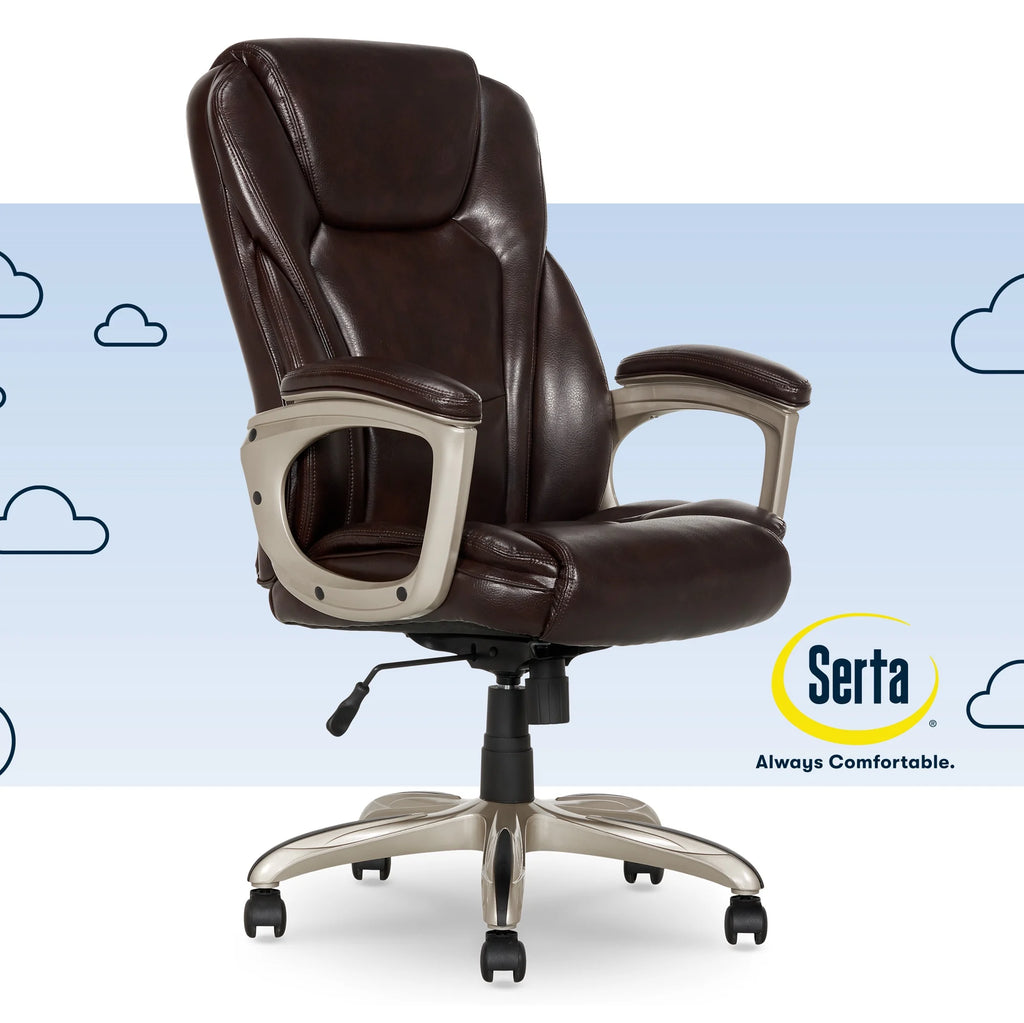 Black Bonded Leather Office Chair with Memory Foam G8102