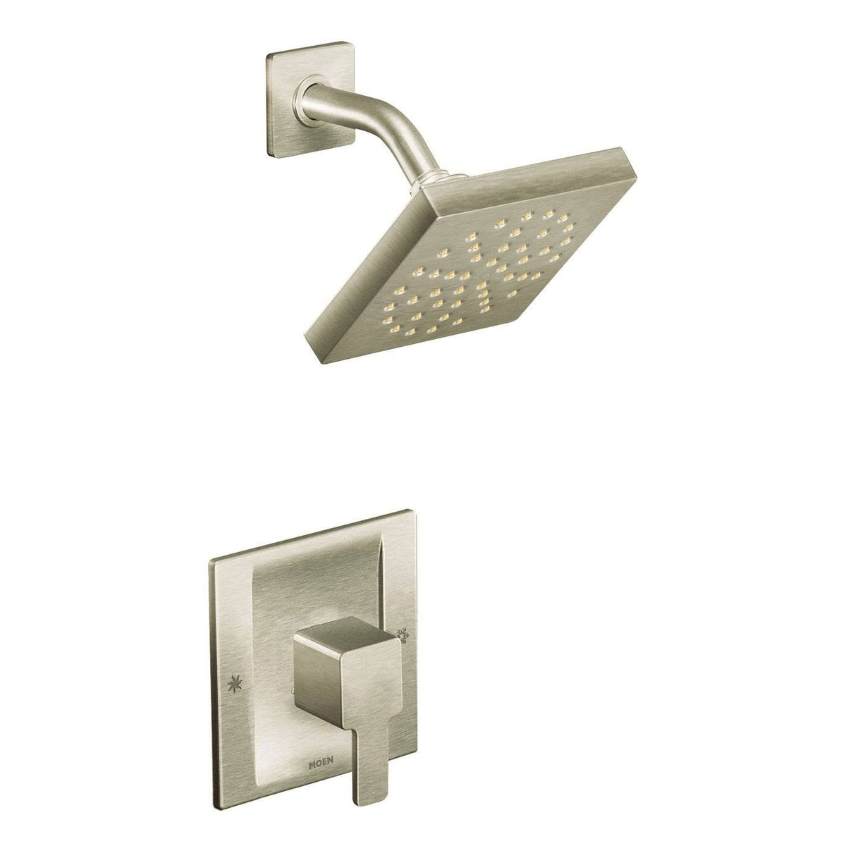 90 Degree Brushed Nickel Shower Only M8675