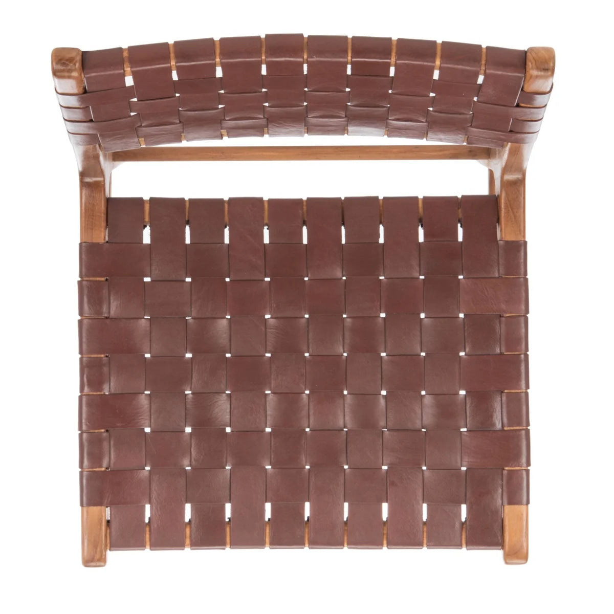 Woven Leather Dining Chair Set of 2 Z3226