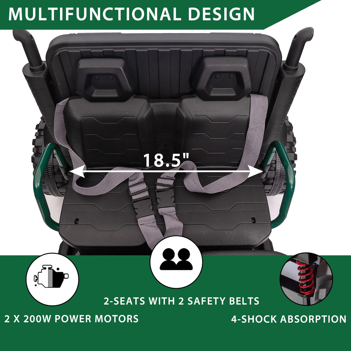 24V 2 Seater Ride on Dump Truck with Remote X15362