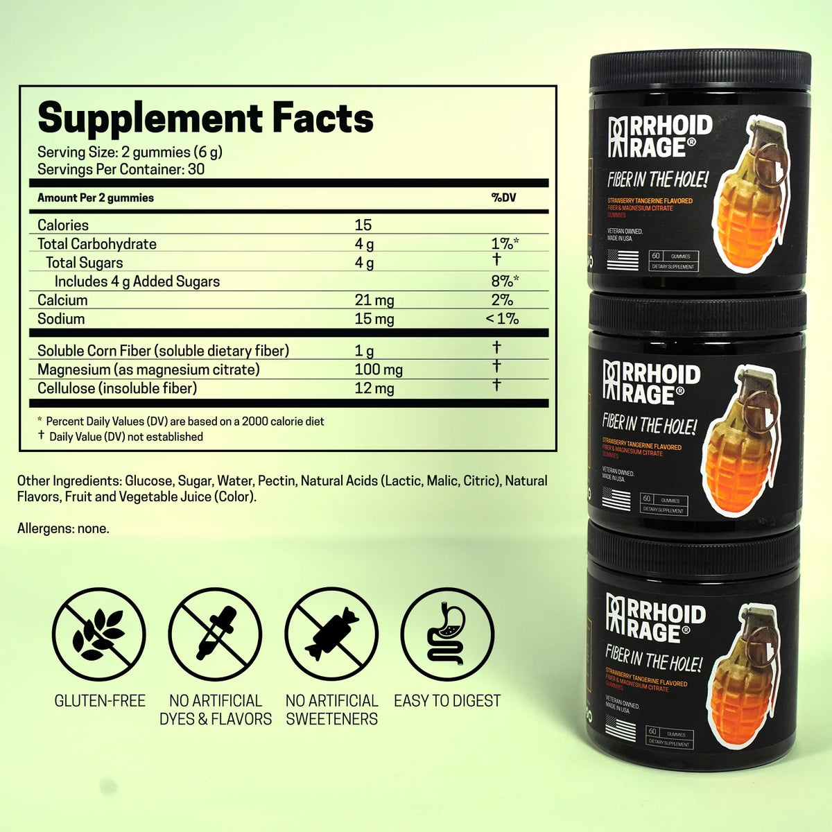 Fiber and Magnesium Gummies 60 ct K841