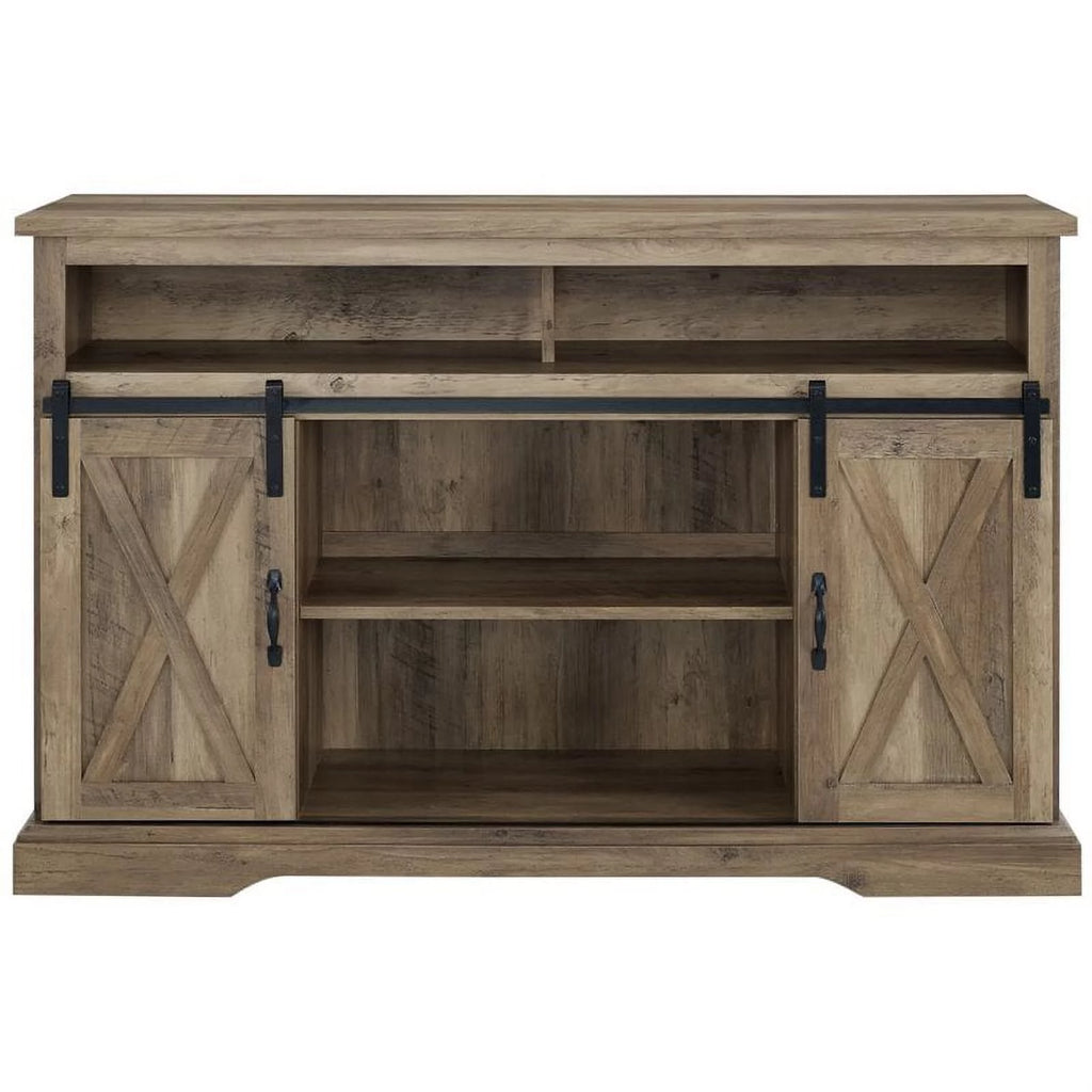 Sliding Barn Door TV Stand and Buffet Cabinet Set M42614