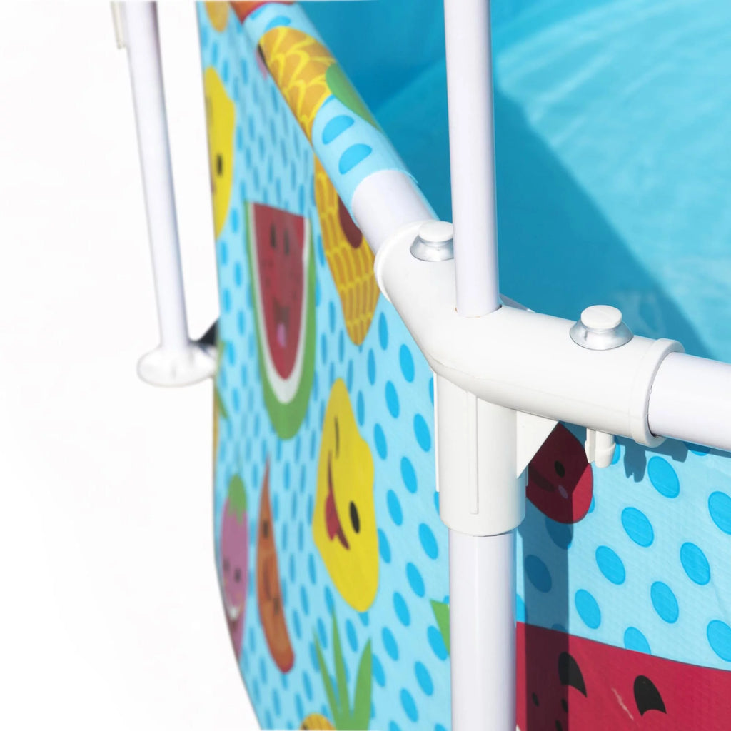 8' x 20" Round Above Ground Swimming Pool with Canopy P912151