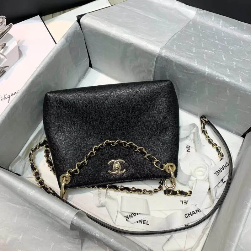 Grained Calfskin Small Hobo Bag L928