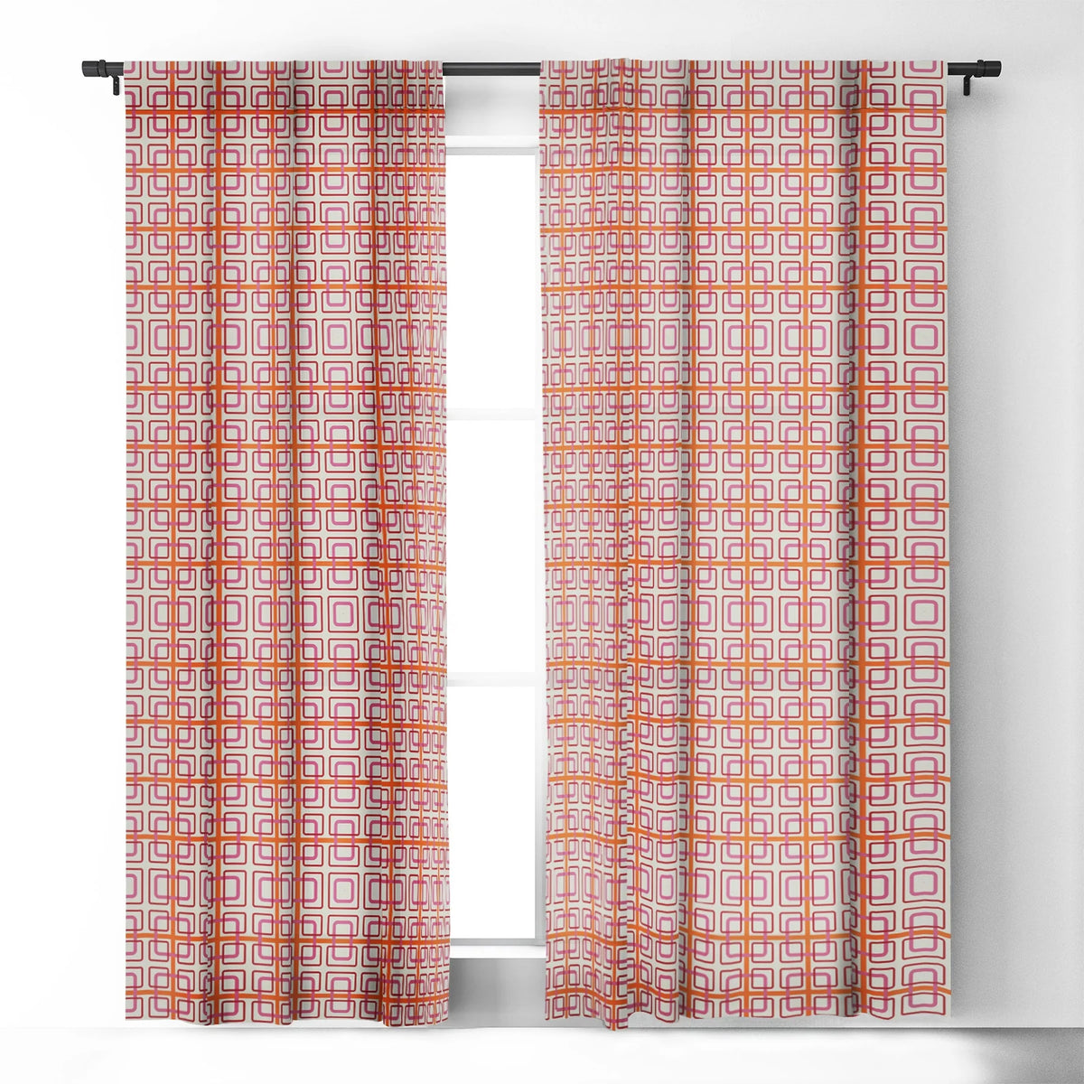 Pink Blackout Curtain Single Panel 50" x 96" J99256
