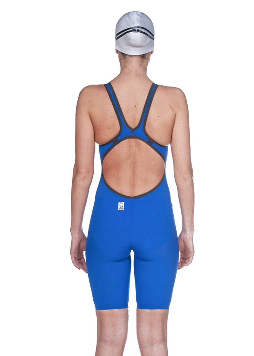 Blue Open Back Swimsuit D267