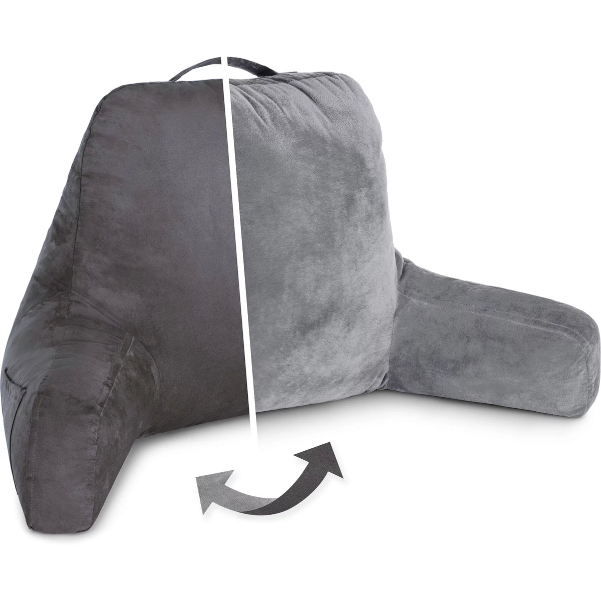 Iron Grey Reading Pillow with Arms T37610
