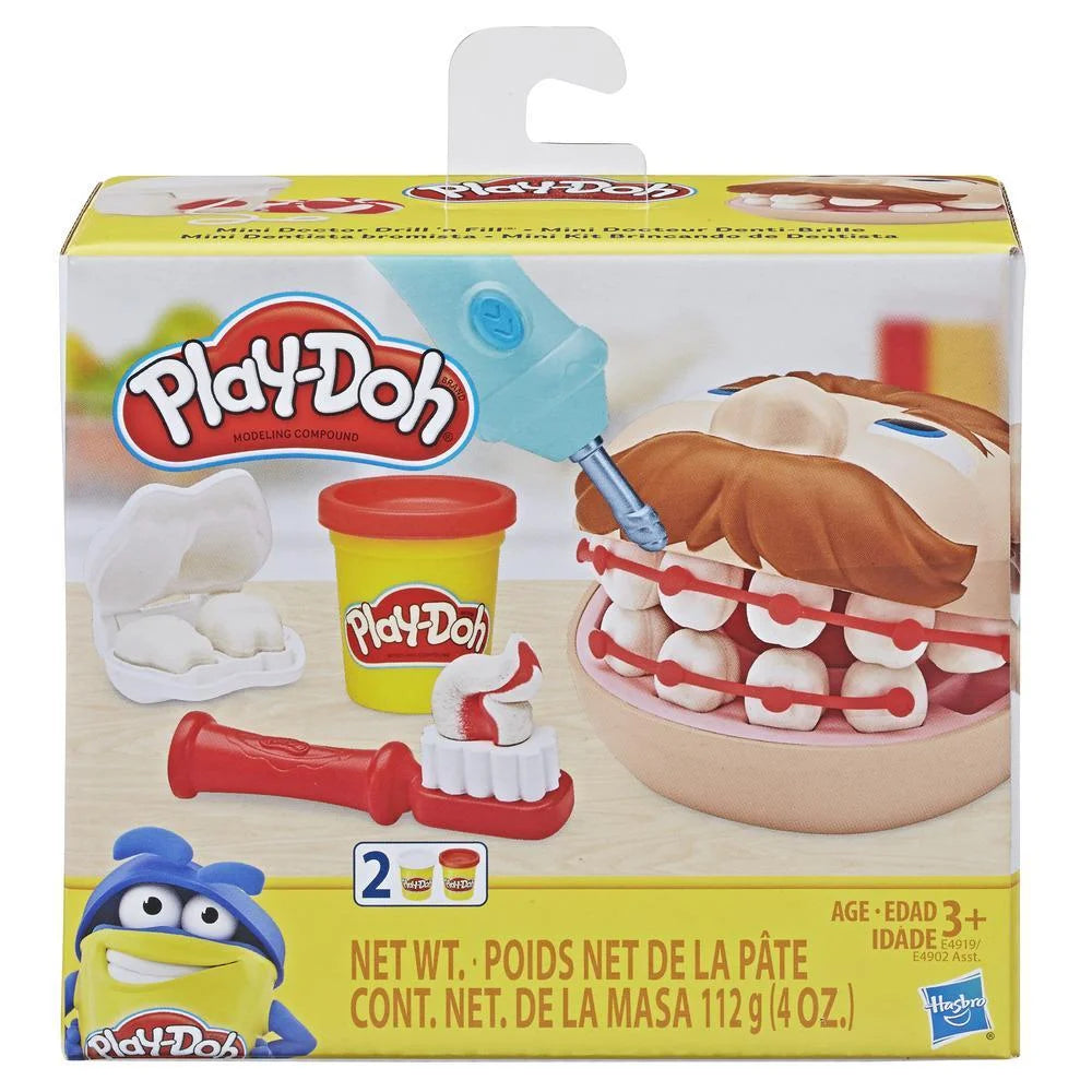 Play-Doh Mini Doctor Drill 'n Fill Dentist Toy with 2 Non-Toxic Colors T95053