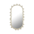 Ivory Oval Wall Mirror X97651