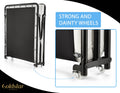 Folding Guest Bed with 3-Inch Foam Mattress and Caster Wheels V7599