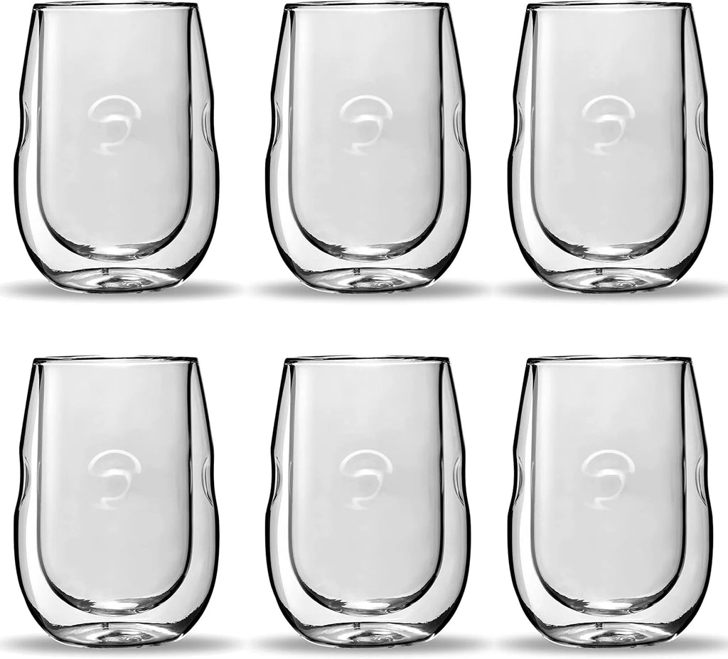 Double Wall Insulated Wine Glasses Set Of 6 G24957