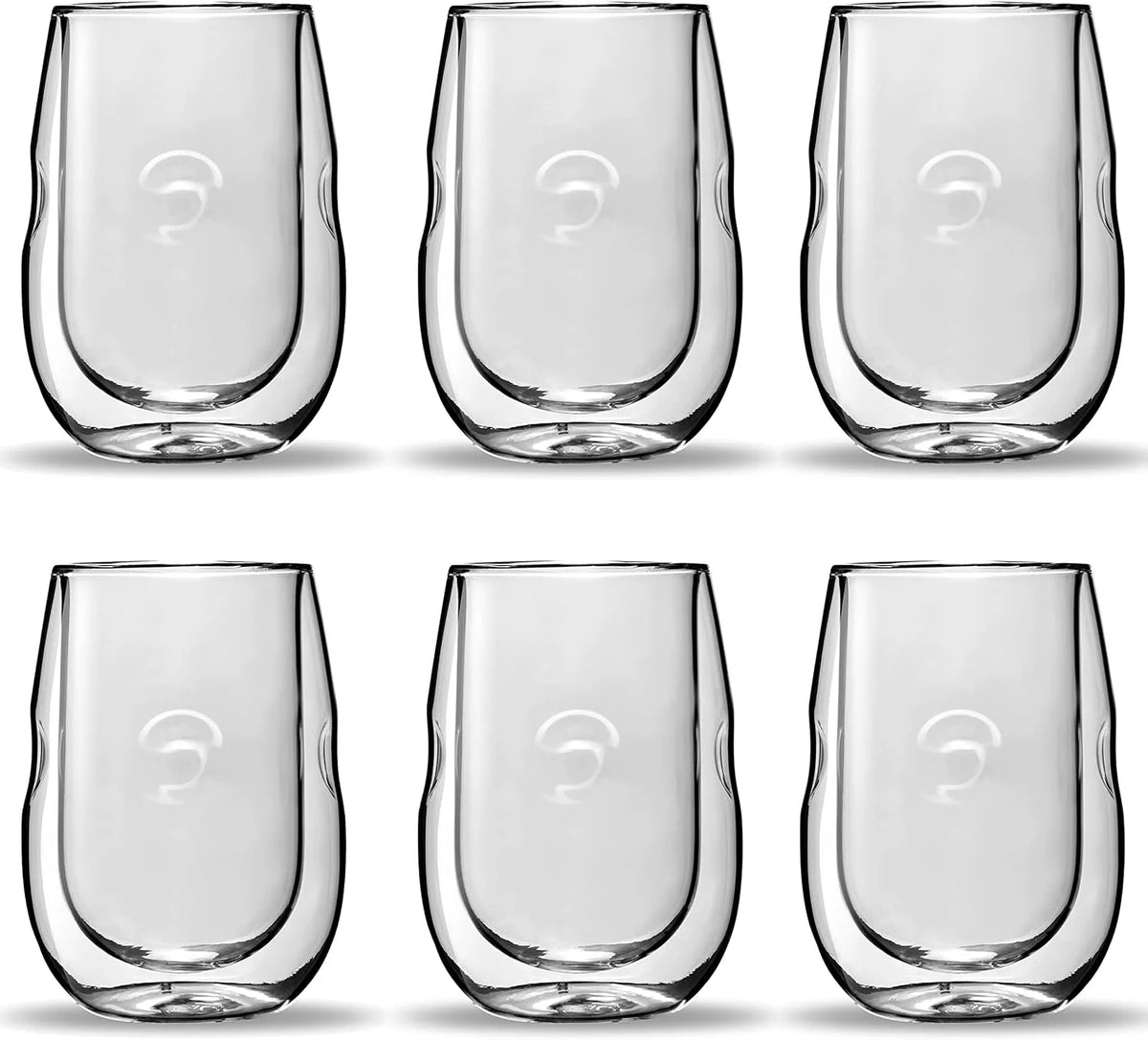 Double Wall Insulated Wine Glasses Set Of 6 G24957