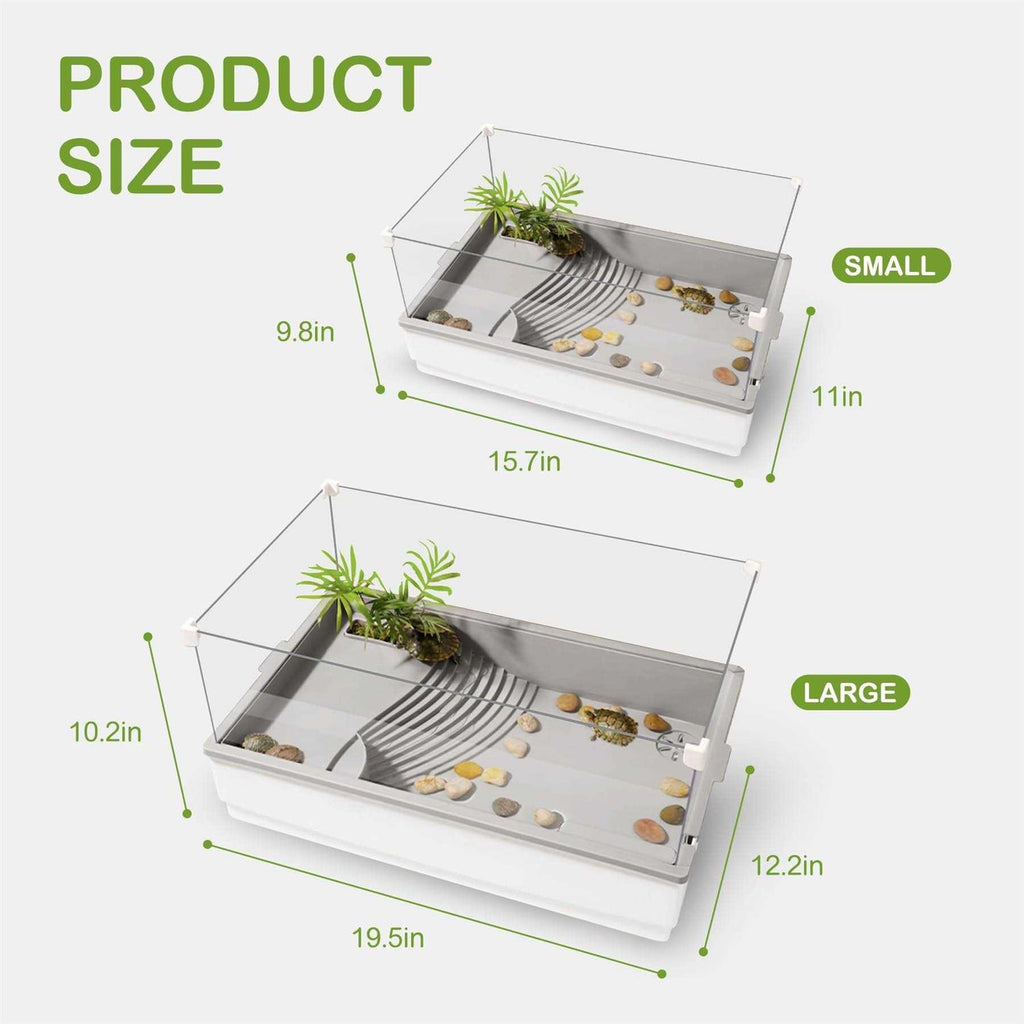 Acrylic Aquatic Turtle Tank Habitat Starter Kit F703592