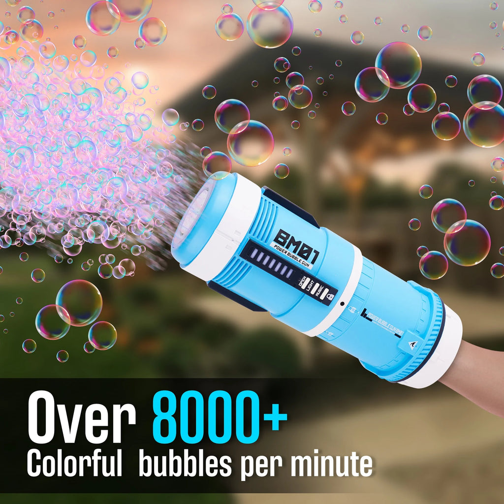 2 in 1 Rechargeable Bubble Gun with Sound and Light Z811466