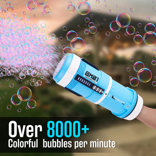 2 in 1 Rechargeable Bubble Gun with Sound and Light Z811466