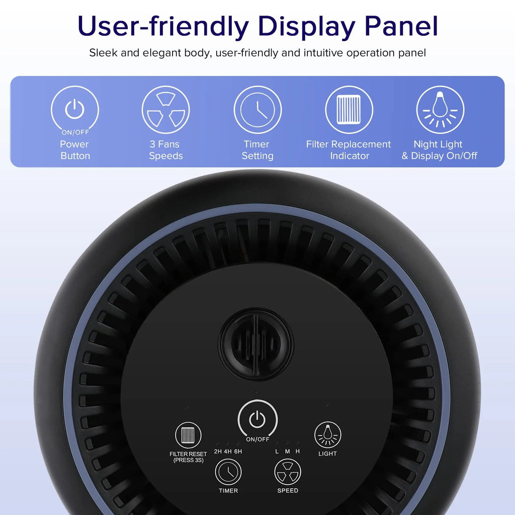 Black H13 True HEPA Air Purifier I80644
