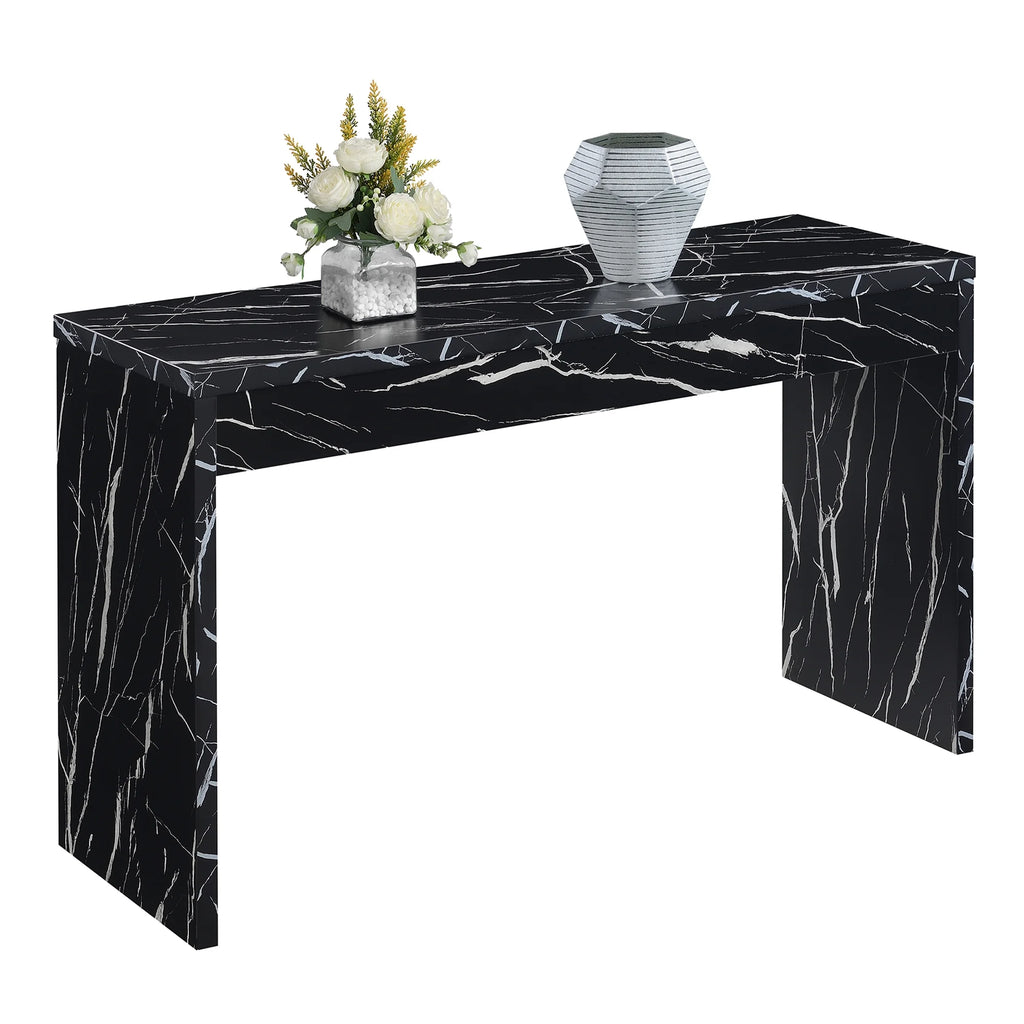 Black Wood Console Table/Desk S853938