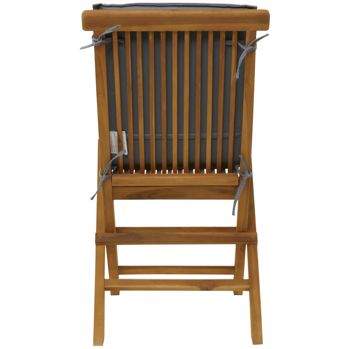 Folding Outdoor Dining Chair with Cushions Set of 2 Brown T42480