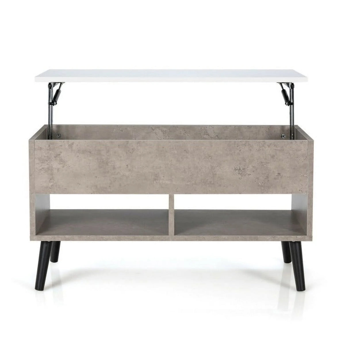 Lift-Top Coffee Table in Grey Wood White Top Finish X56465
