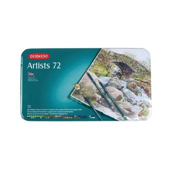 72 Count Artists Colored Pencils in Metal Tin P99063