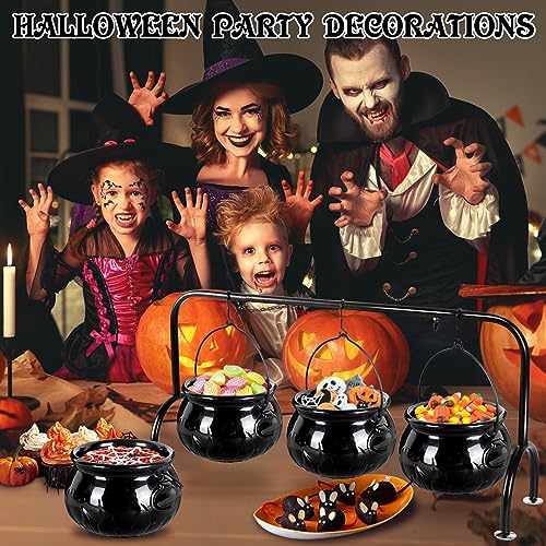 3 Ceramic Witches Cauldron Serving Bowls Set U3681