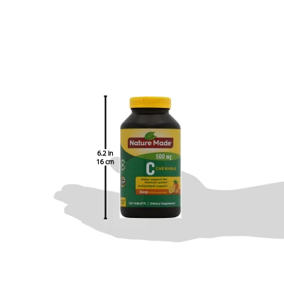 Chewable Vitamin C 500 mg Tablets 150 Count J939