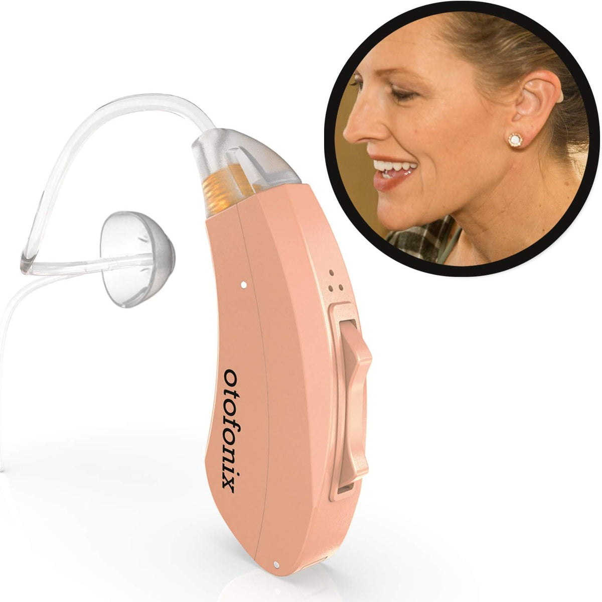 Beige Hearing Aid with Dual Directional Microphones L806