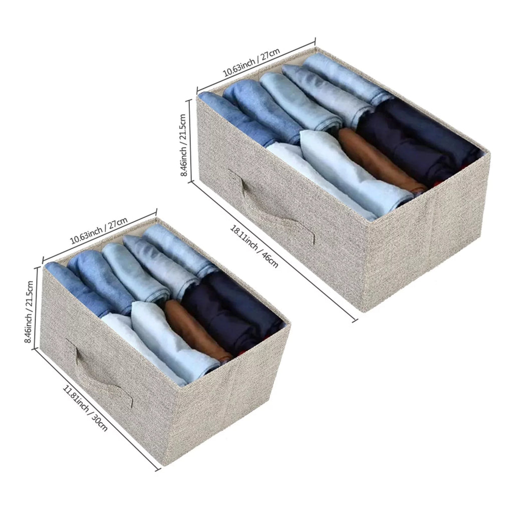2-Tier Wide Closet Dresser with 5 Fabric Drawers R170690